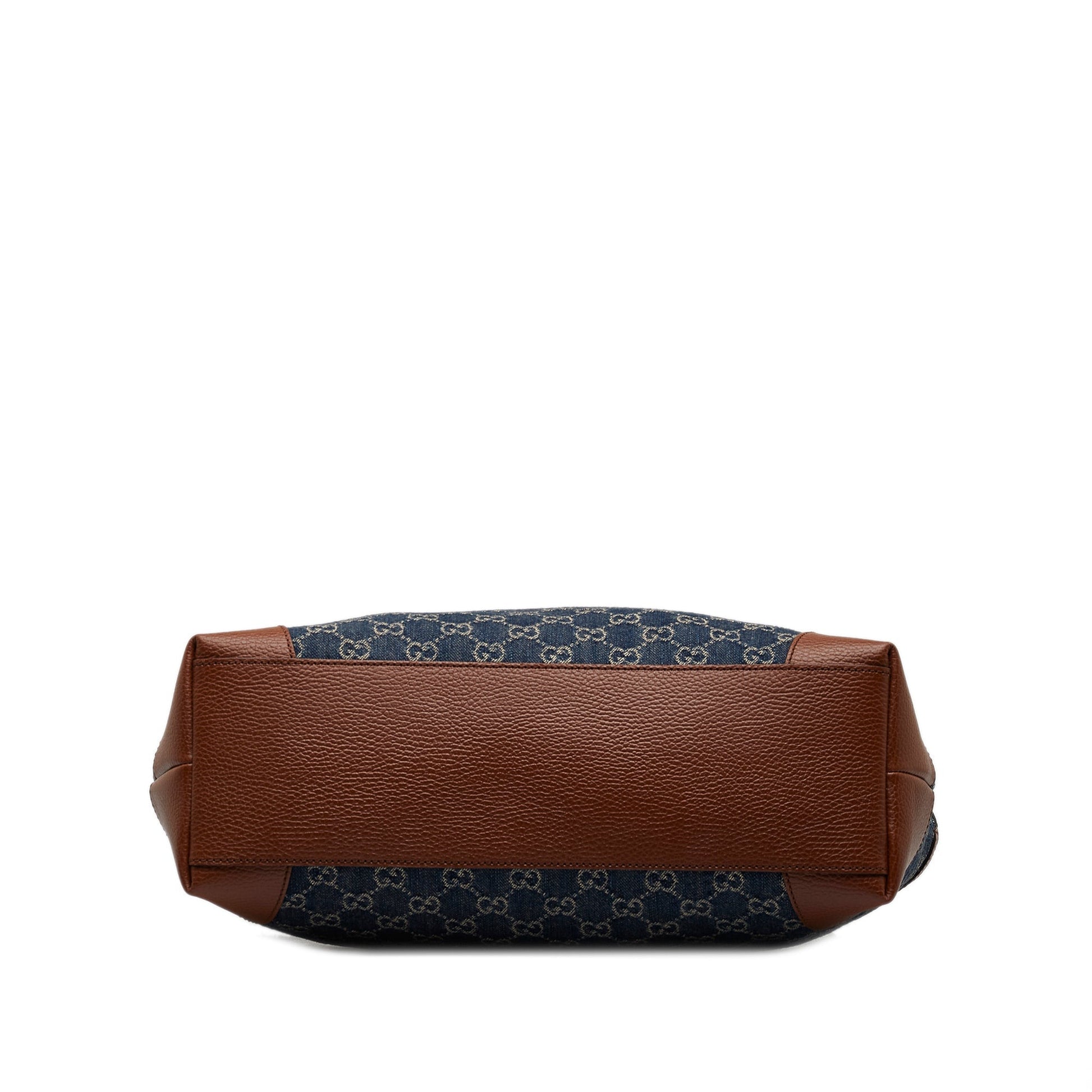 Gucci Ophidia Blue Leather Denim Tote
