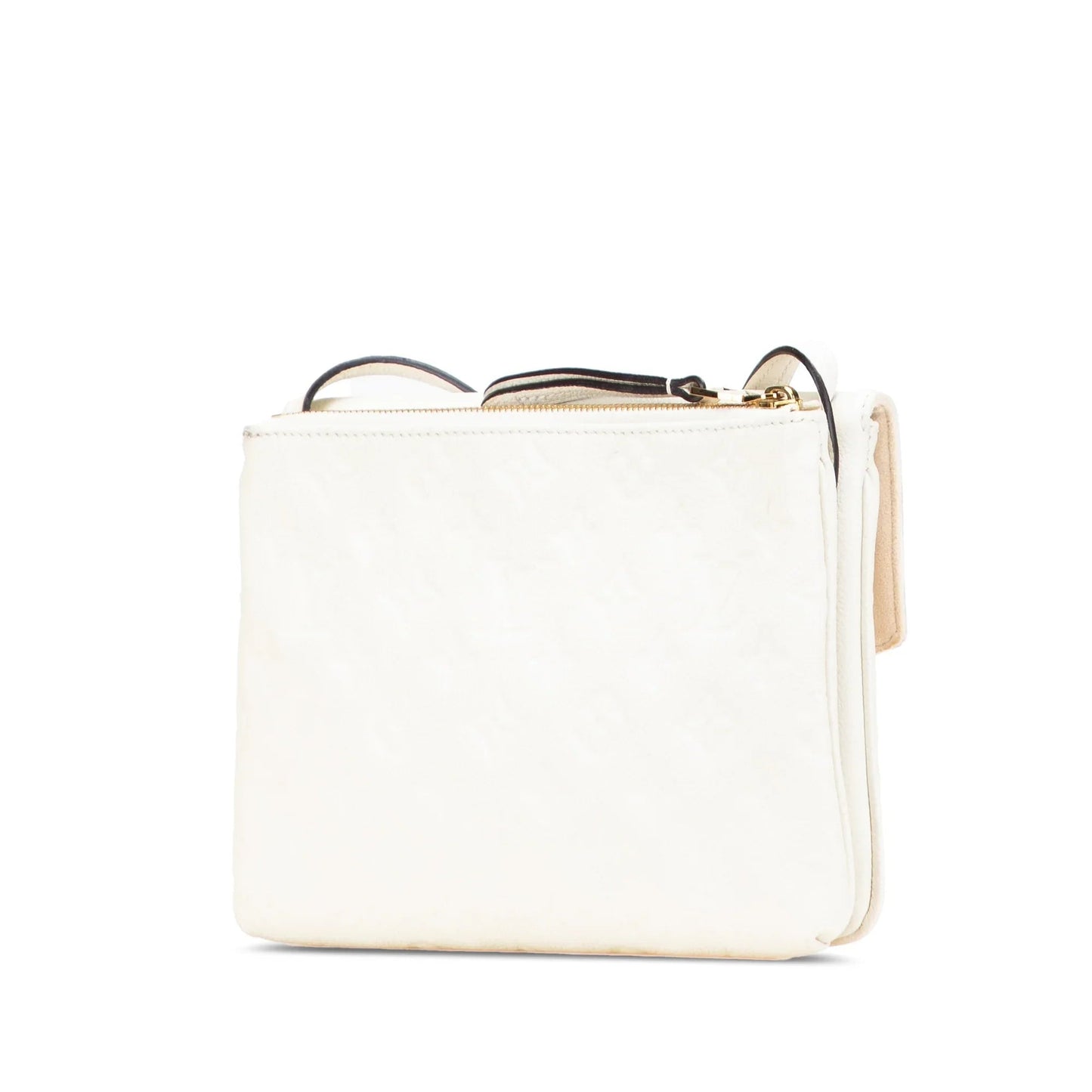 White Louis Vuitton Monogram Empreinte Twice Crossbody Bag