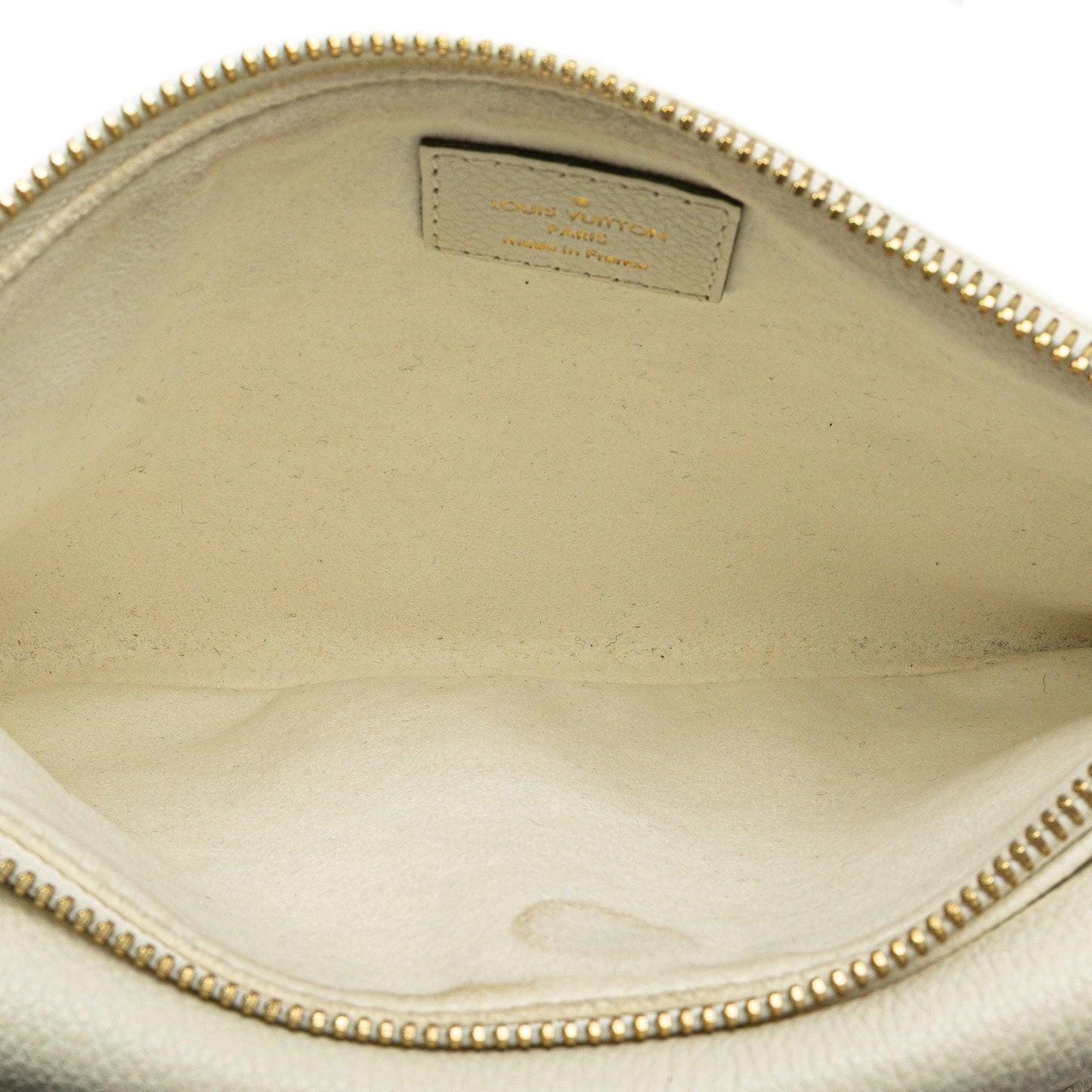 White Louis Vuitton Monogram Empreinte Twice Crossbody Bag