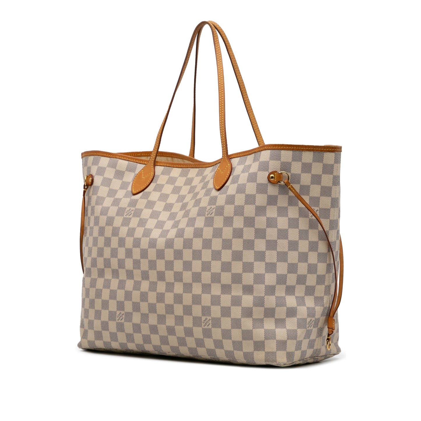 White Louis Vuitton Damier Azur Neverfull GM Tote Bag