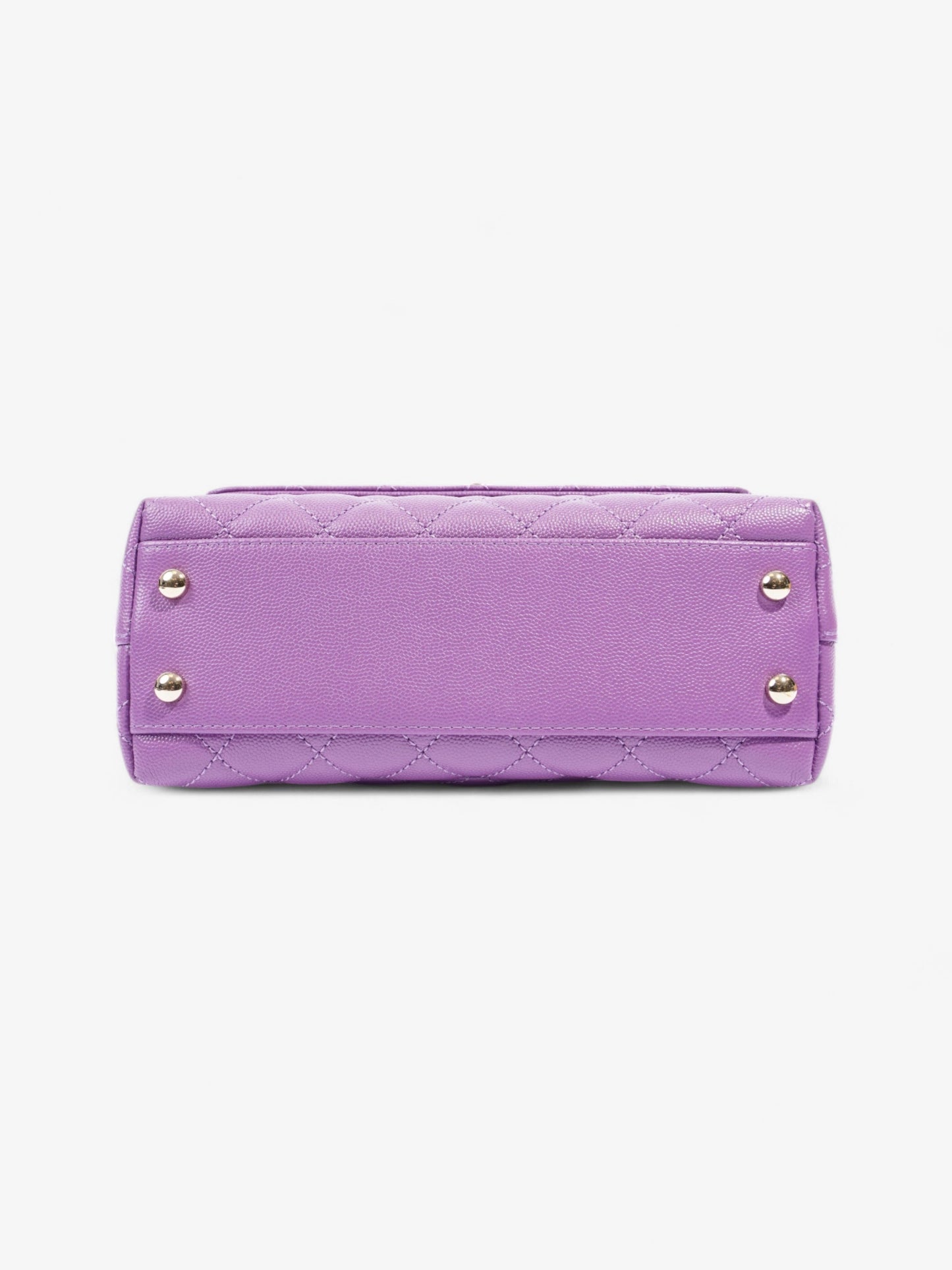 Chanel Coco Handle Flap Purple Caviar Leather Mini