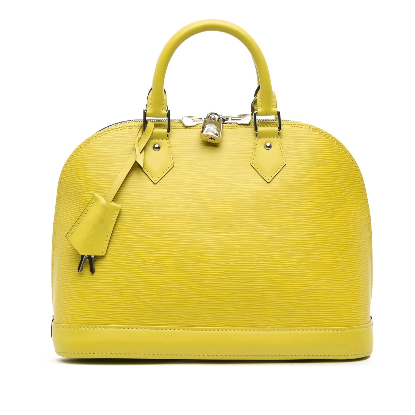 Yellow Louis Vuitton Epi Alma PM Handbag
