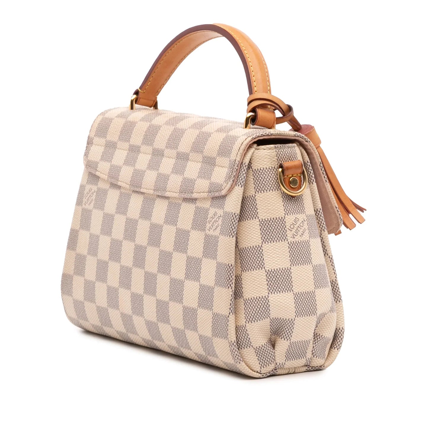 White Louis Vuitton Damier Azur Croisette Satchel