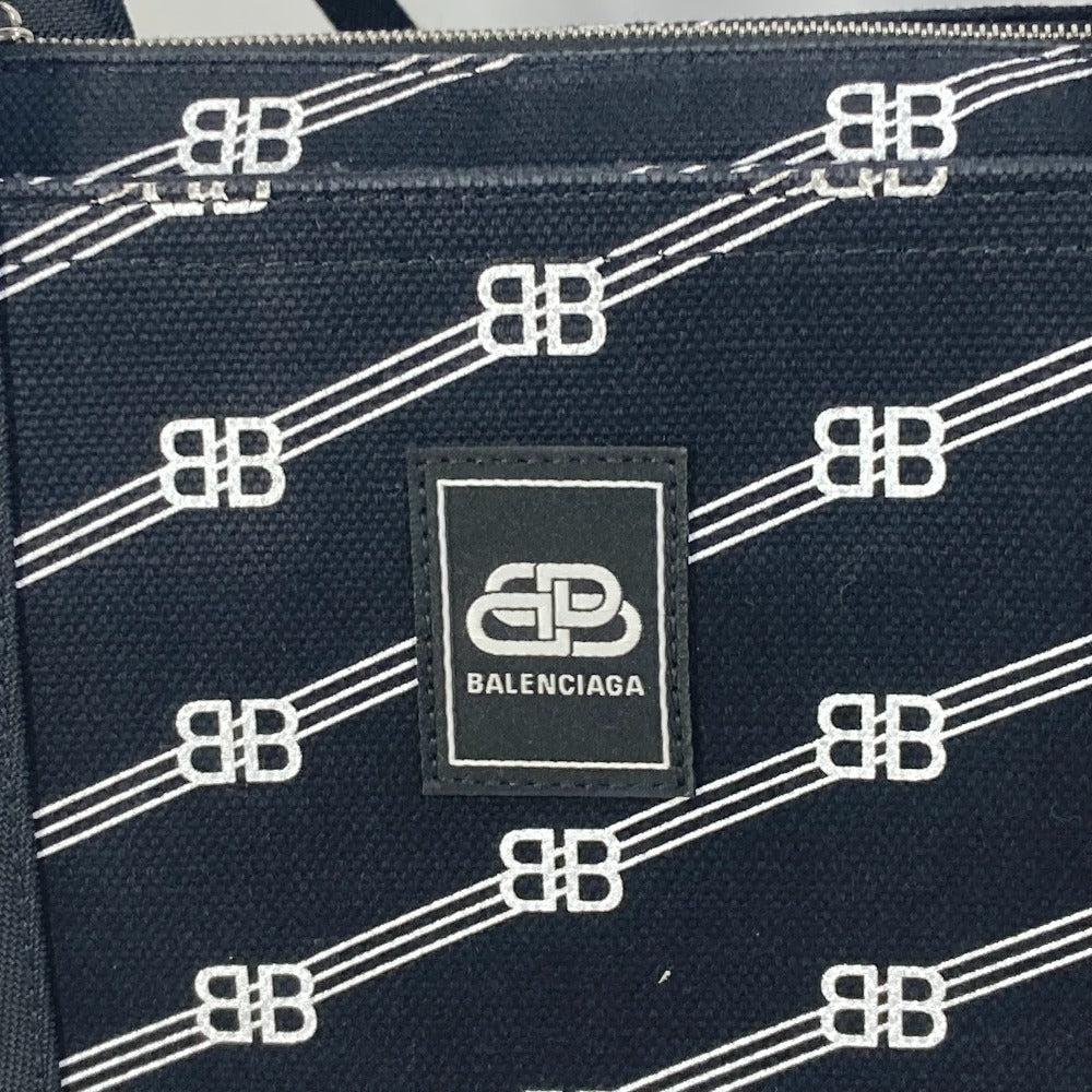 BALENCIAGA Handbag 620884 canvas black BB Trade S Women