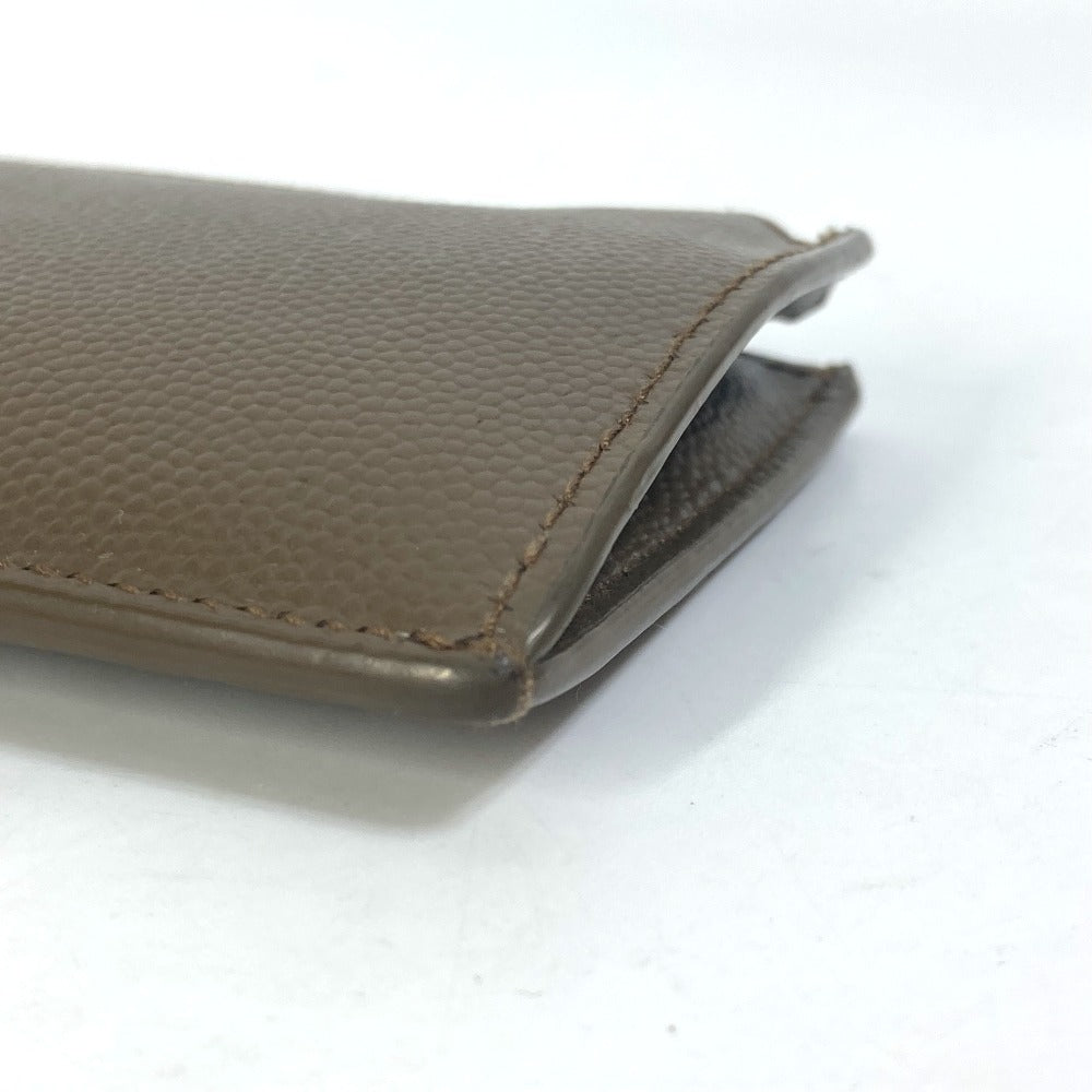 SAINT LAURENT PARIS Coin case 609362 leather Brown Compact wallet Fragment case mens