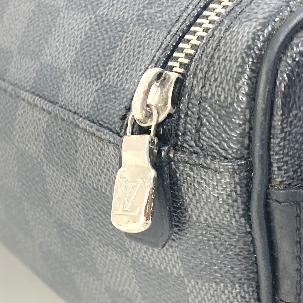 LOUIS VUITTON Pouch Damier Grafitto Canvas black Damier Grafitte C Cracking pouch mens