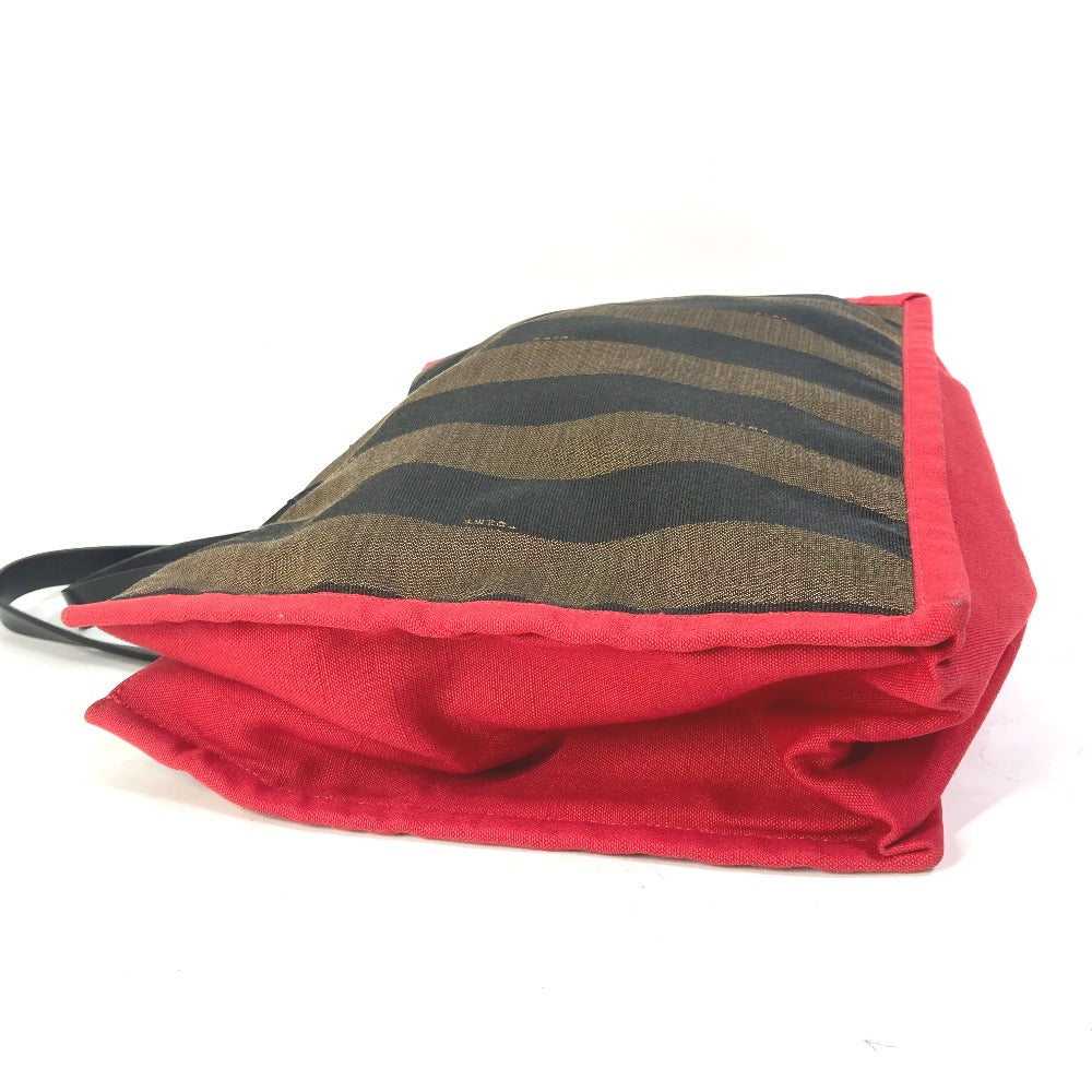 FENDI Tote Bag 8BH252 Leather / canvas Brown Shoulder Bag Shoulder Bag Pecan mens