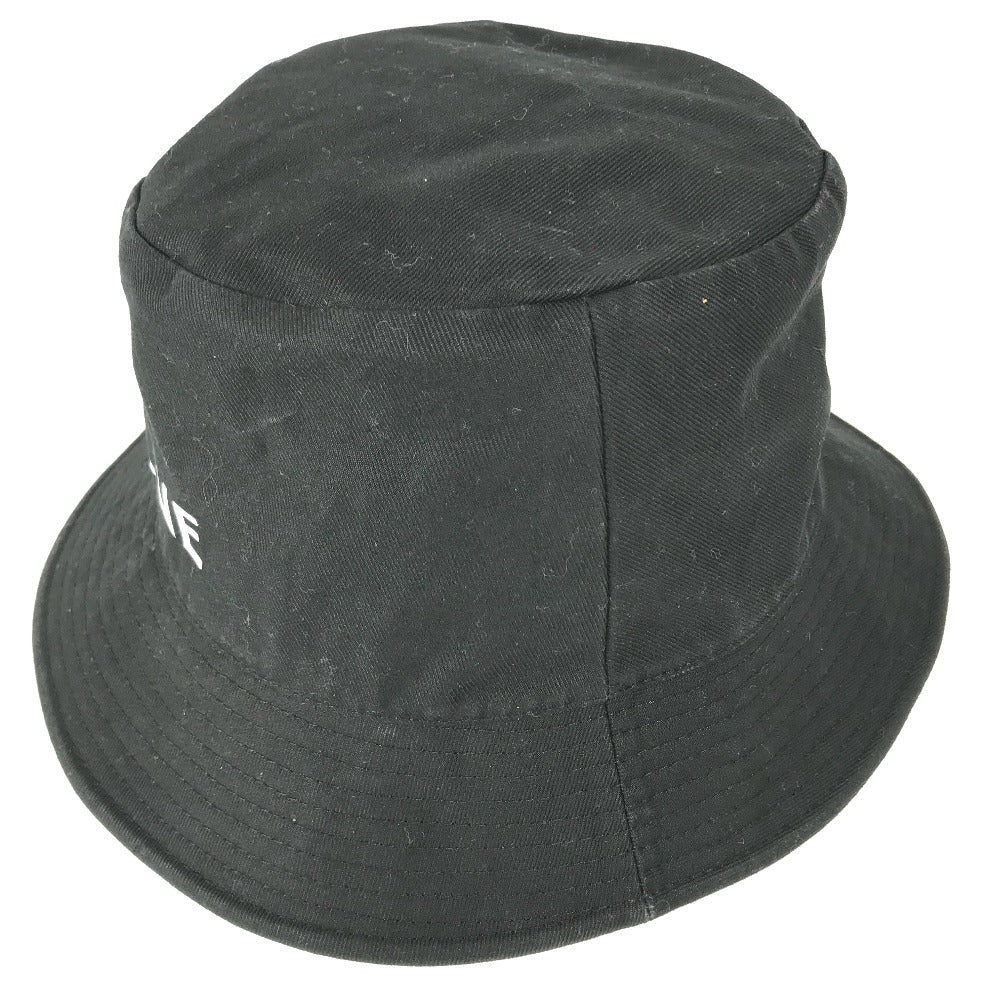 CELINE hat AU5B968P cotton black Hat Hat Bucket Hat Bob Hat logo mens L