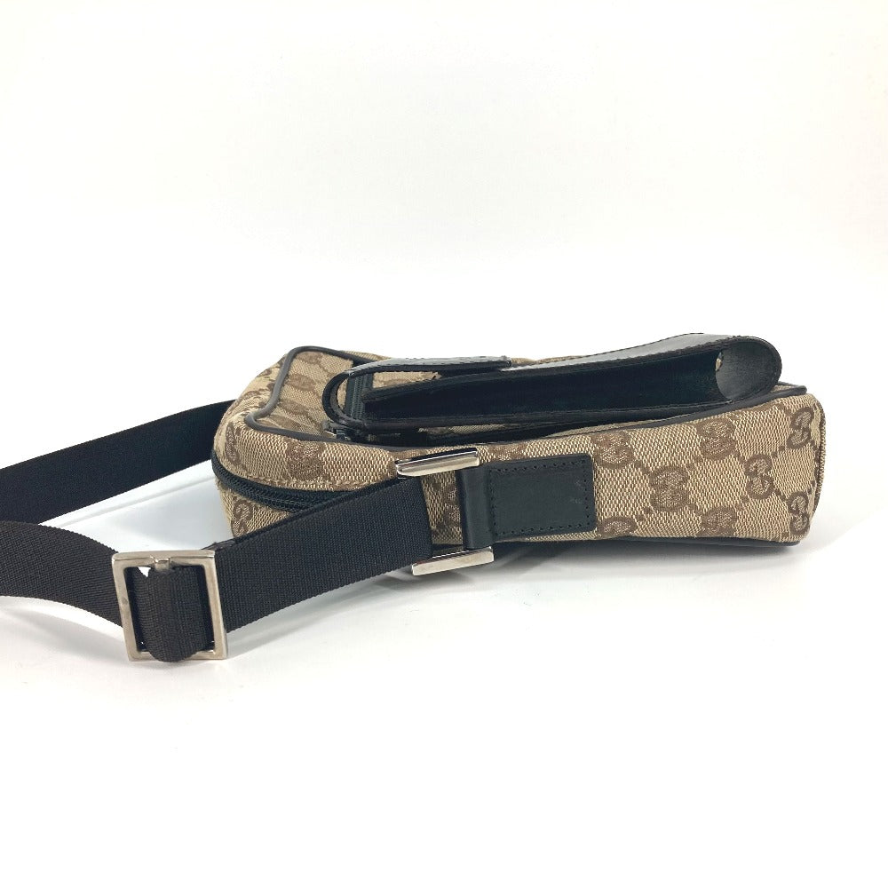 GUCCI Shoulder Bag 018 1619 Canvas / leather beige Pochette GG Women