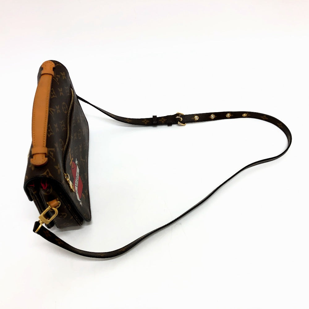 LOUIS VUITTON Handbag Monogram canvas Brown Pochette Metis MM Women