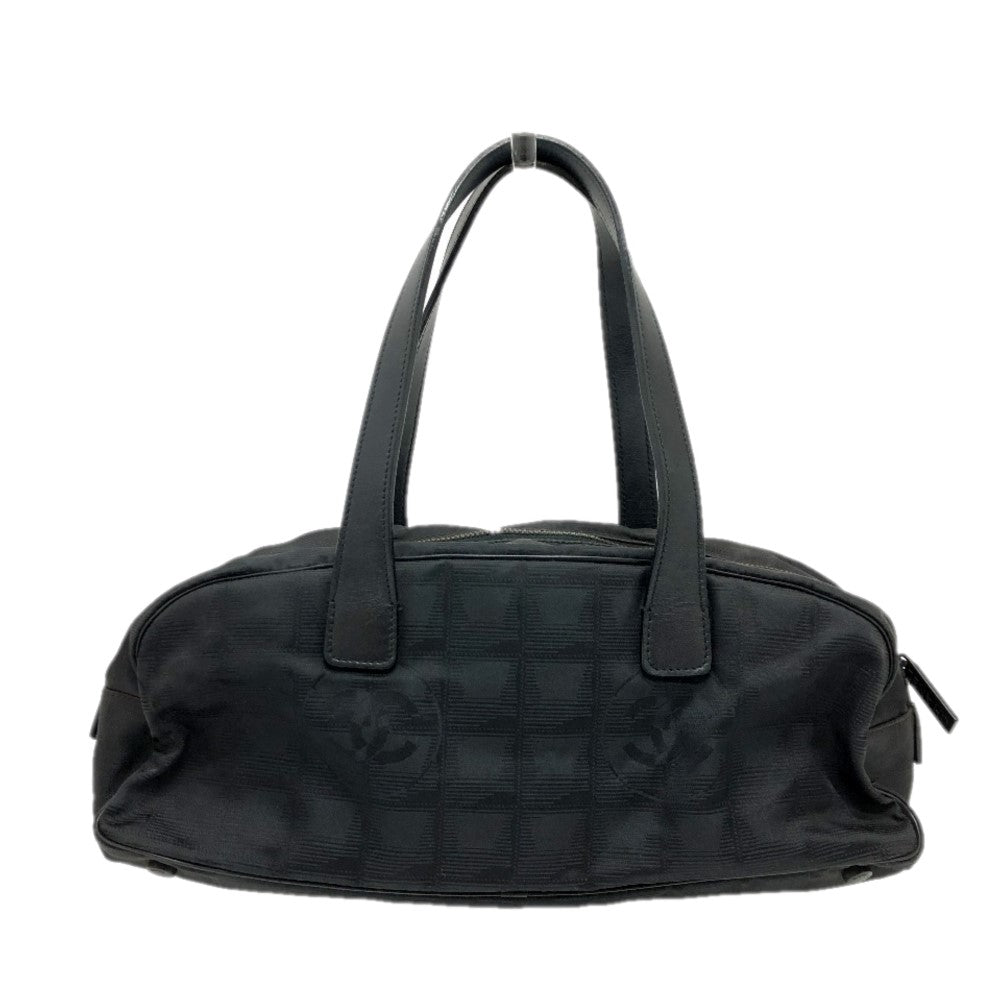 CHANEL Boston Duffel bag A15828 Leather / nylon black New travel line Women  d