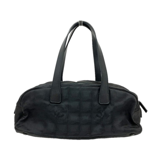 CHANEL Boston Duffel bag A15828 Leather / nylon black New travel line Women  d