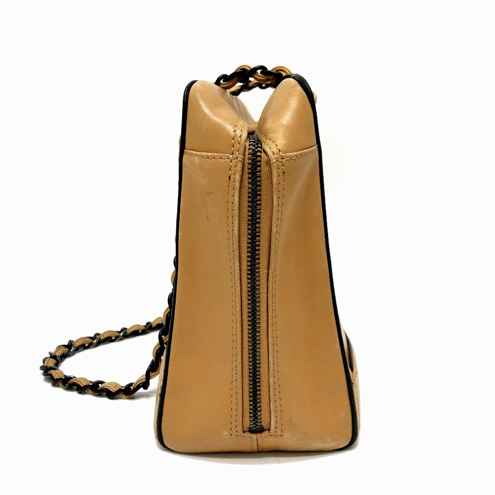 CHANEL Shoulder Bag Calf leather Brown COCO Mark Women