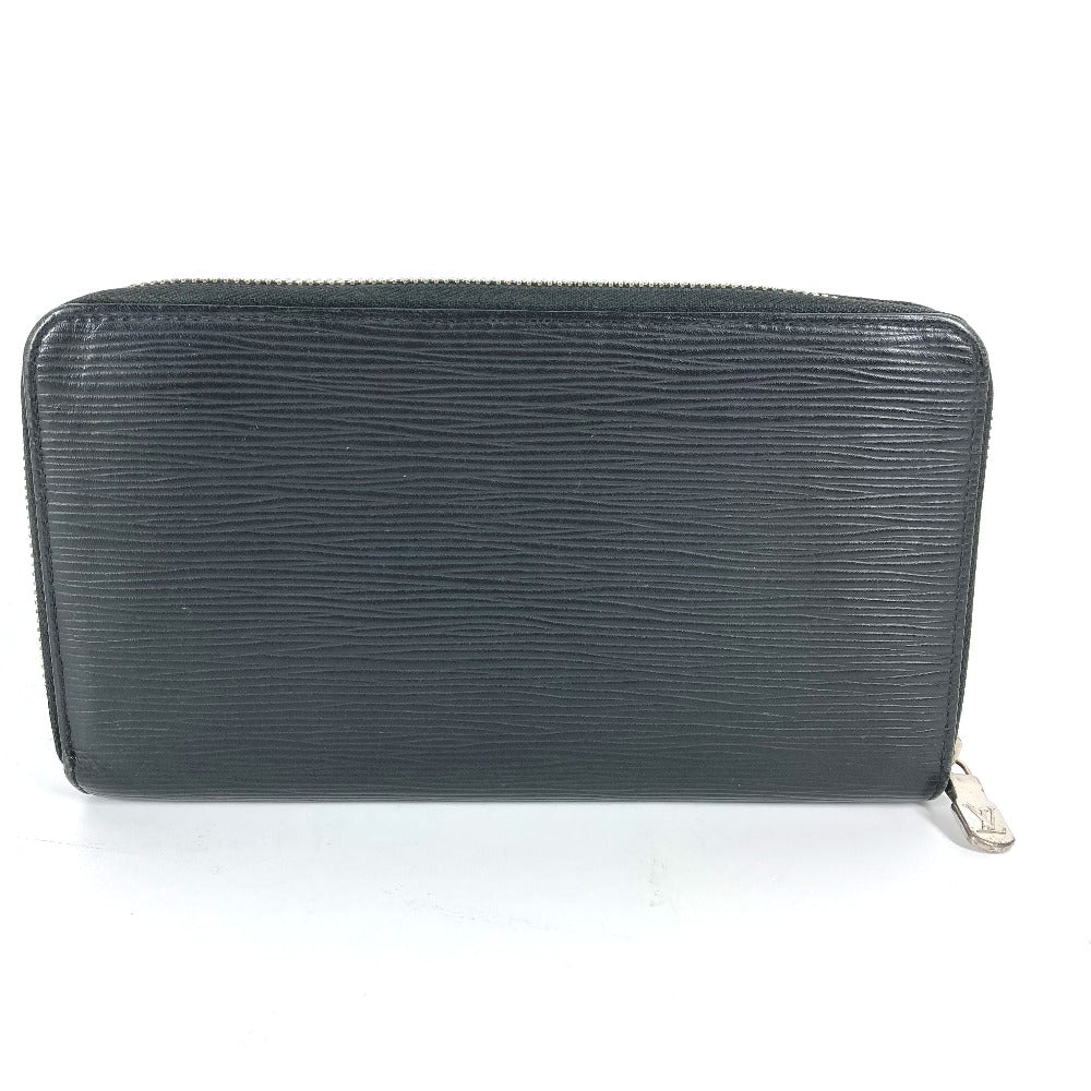 LOUIS VUITTON Long Wallet Purse M62643  Epi Leather black Epi Zippy Organizer NM mens