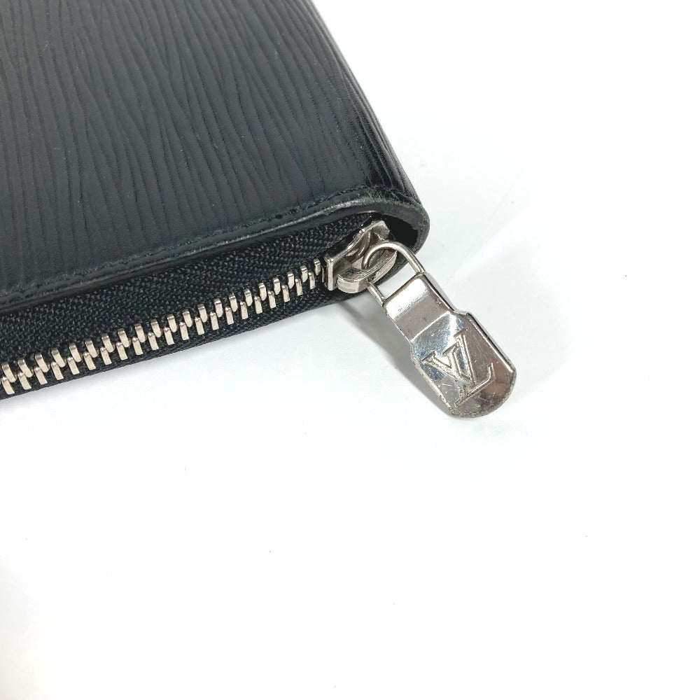 LOUIS VUITTON Long Wallet Purse M62643  Epi Leather black Epi Zippy Organizer NM mens