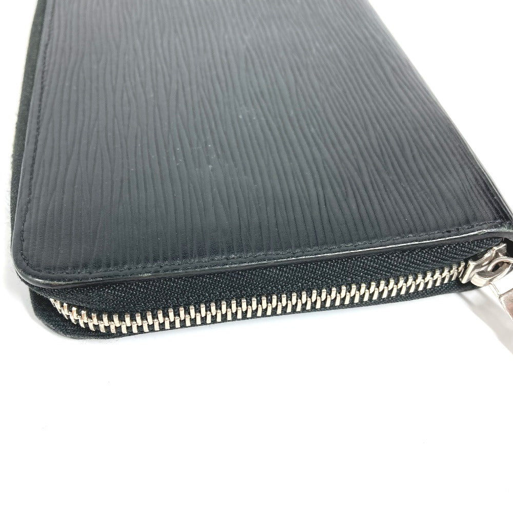 LOUIS VUITTON Long Wallet Purse M62643  Epi Leather black Epi Zippy Organizer NM mens