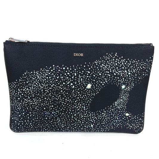 Dior Clutch bag Nylon black Pouch Kenny Scharf collaboration mens