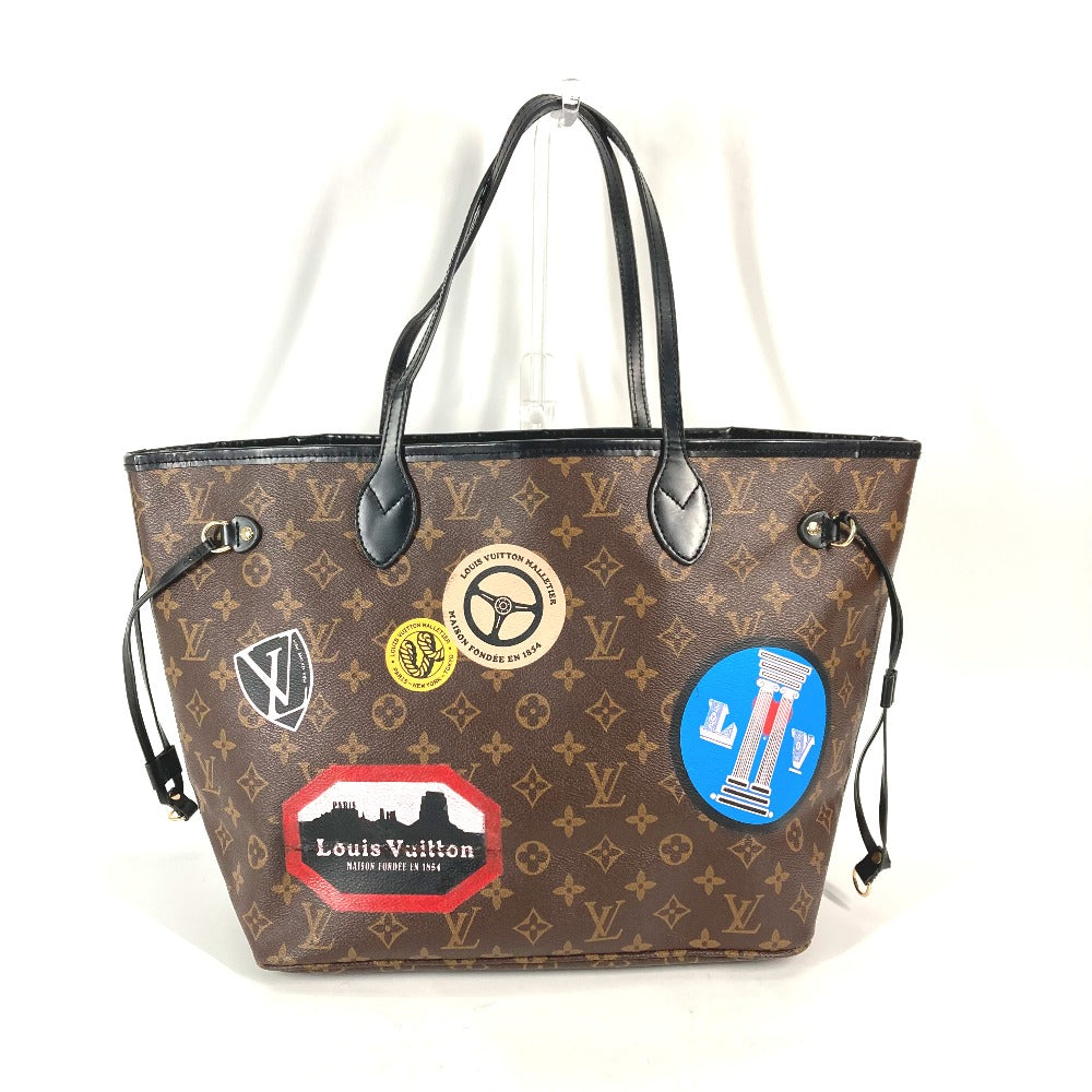 LOUIS VUITTON Shoulder Bag M42844 Monogram canvas Brown My Monogram World Tour Neverfull MM Women