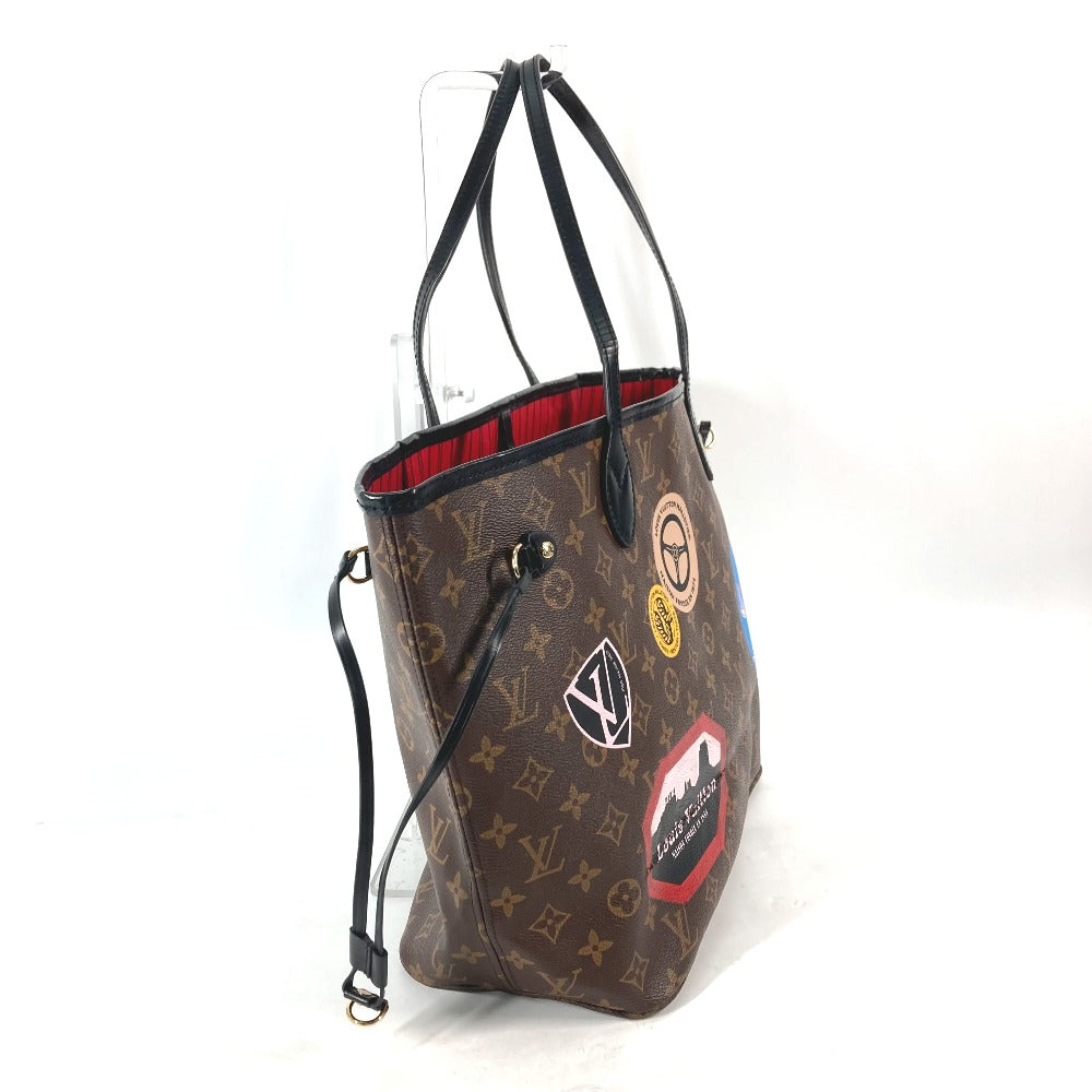 LOUIS VUITTON Shoulder Bag M42844 Monogram canvas Brown My Monogram World Tour Neverfull MM Women