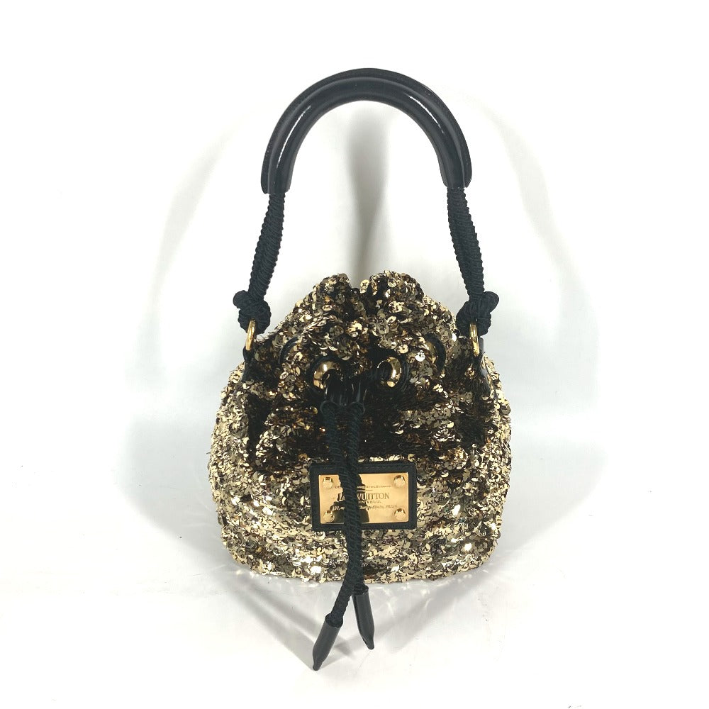 LOUIS VUITTON Handbag Sequins, Leather gold Cruise Collection Mininoe Rococo All Women