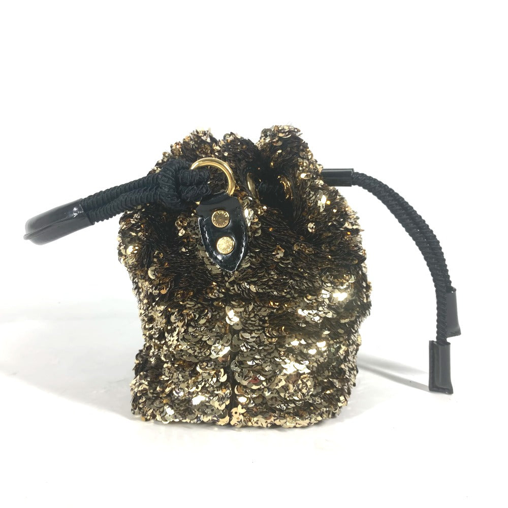 LOUIS VUITTON Handbag Sequins, Leather gold Cruise Collection Mininoe Rococo All Women