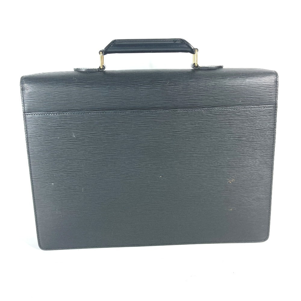 LOUIS VUITTON Business bag Epi Leather black Epi Cerviet ambassador mens