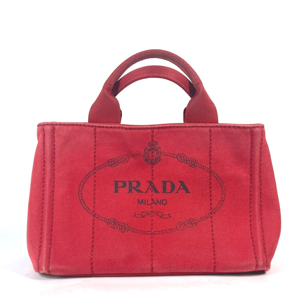 PRADA Tote Bag canvas Red With logo Canapa CANAPA MINI Women