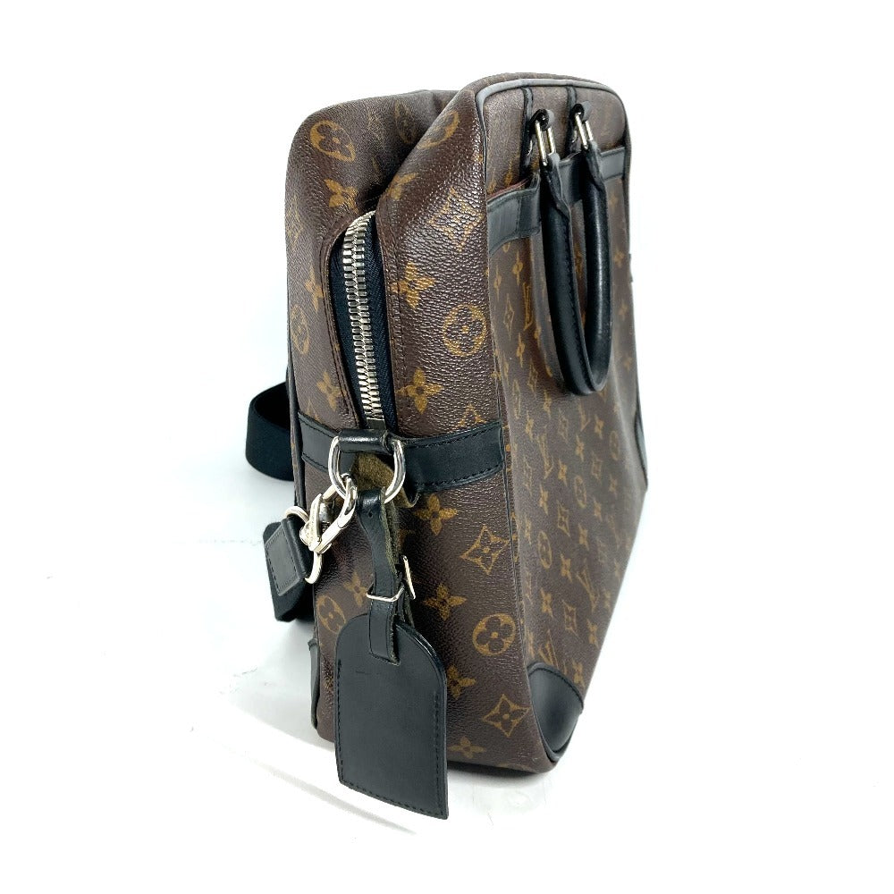 LOUIS VUITTON Business bag M40224 Monogram macacer canvas Brown Monogram macacer Porto Documan VowayajuGM
