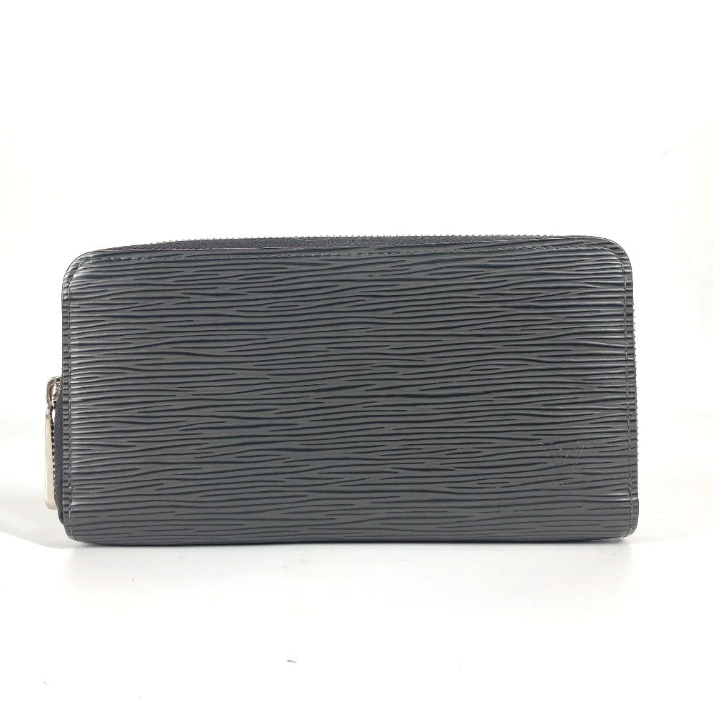 LOUIS VUITTON Long Wallet Purse M69386 Epi Leather gray Epi Zippy wallet unisex(Unisex)