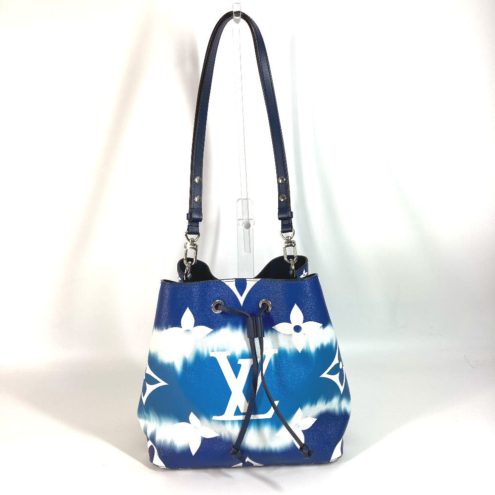 LOUIS VUITTON Shoulder Bag M45126 leather blue LV Escal Neonoe Women