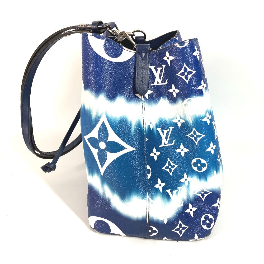 LOUIS VUITTON Shoulder Bag M45126 leather blue LV Escal Neonoe Women