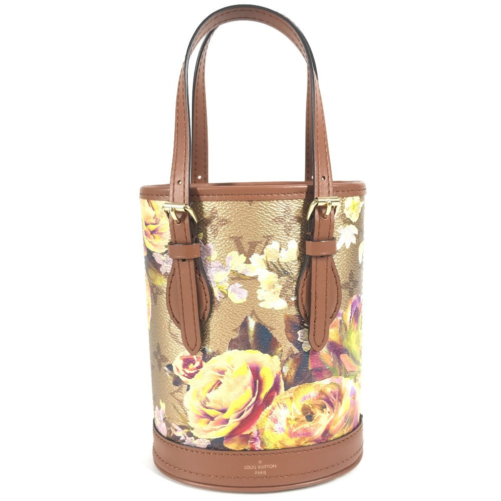 LOUIS VUITTON Shoulder Bag M81724 leather gold LV Garden Nano Bucket