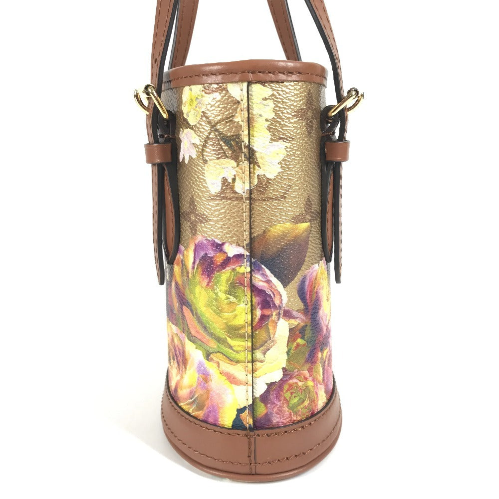 LOUIS VUITTON Shoulder Bag M81724 leather gold LV Garden Nano Bucket