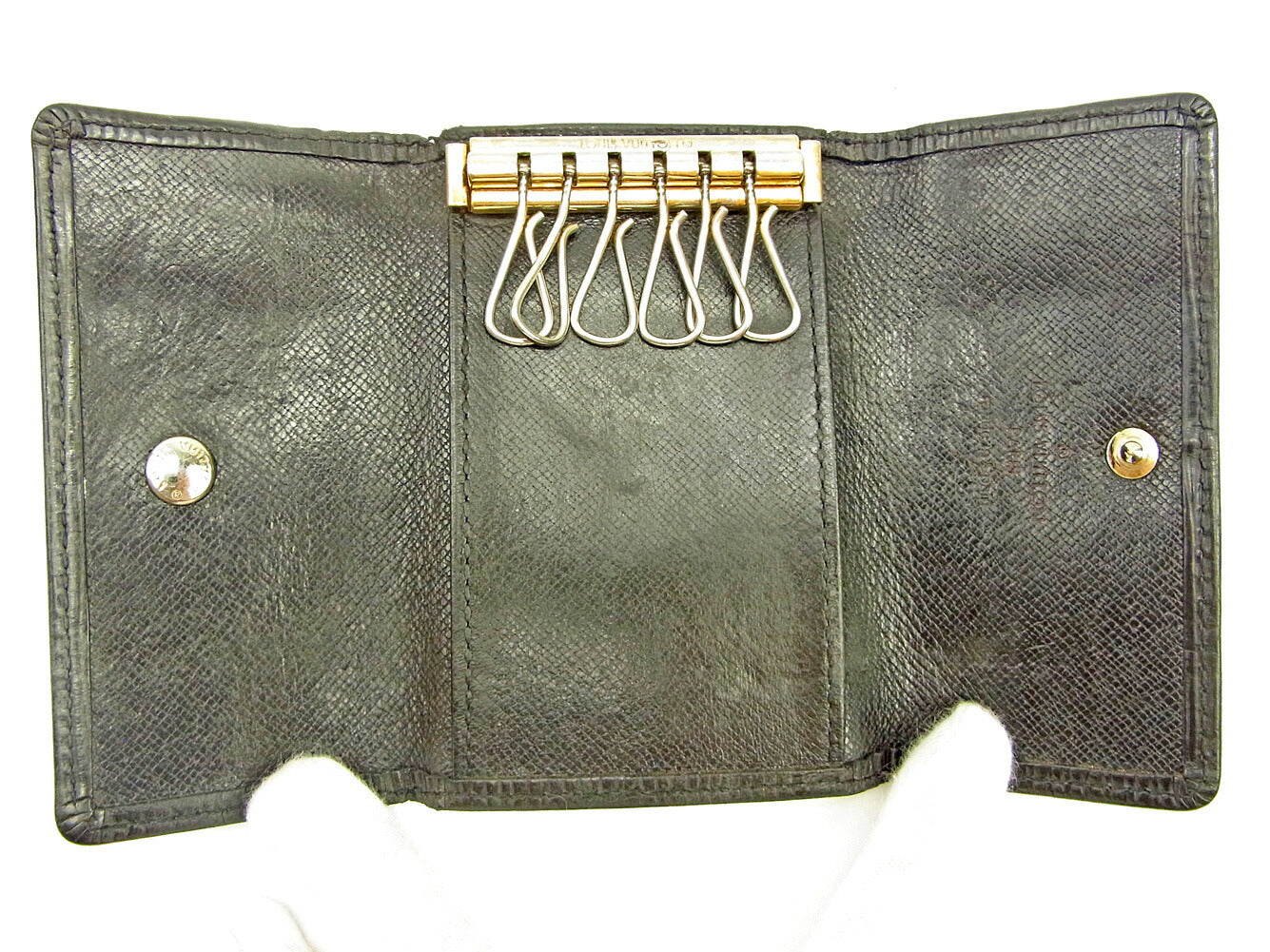 LOUIS VUITTON Key case Key holder M63812 Noir (black) /Multicles6