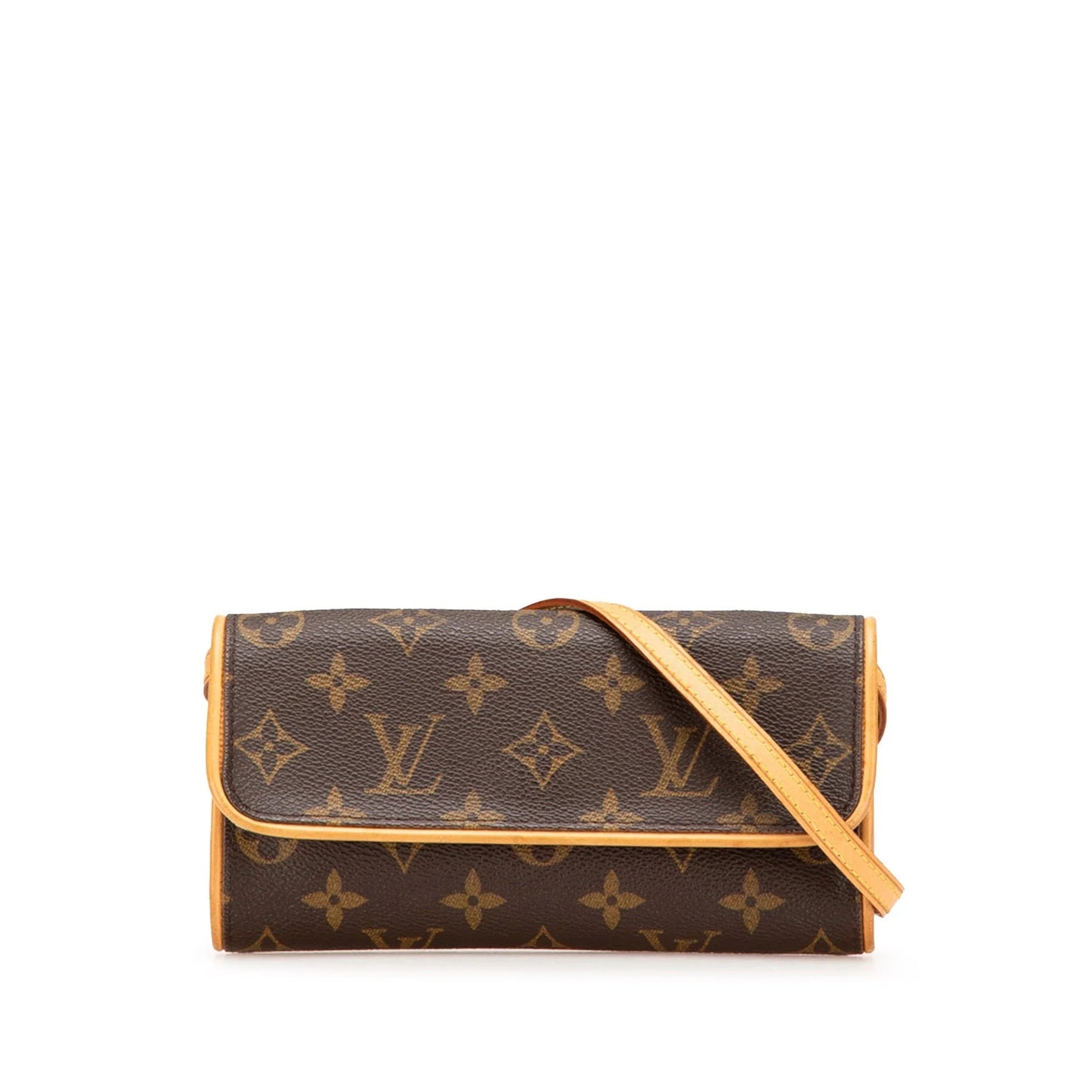Brown Louis Vuitton Monogram Pochette Twin PM Crossbody Bag