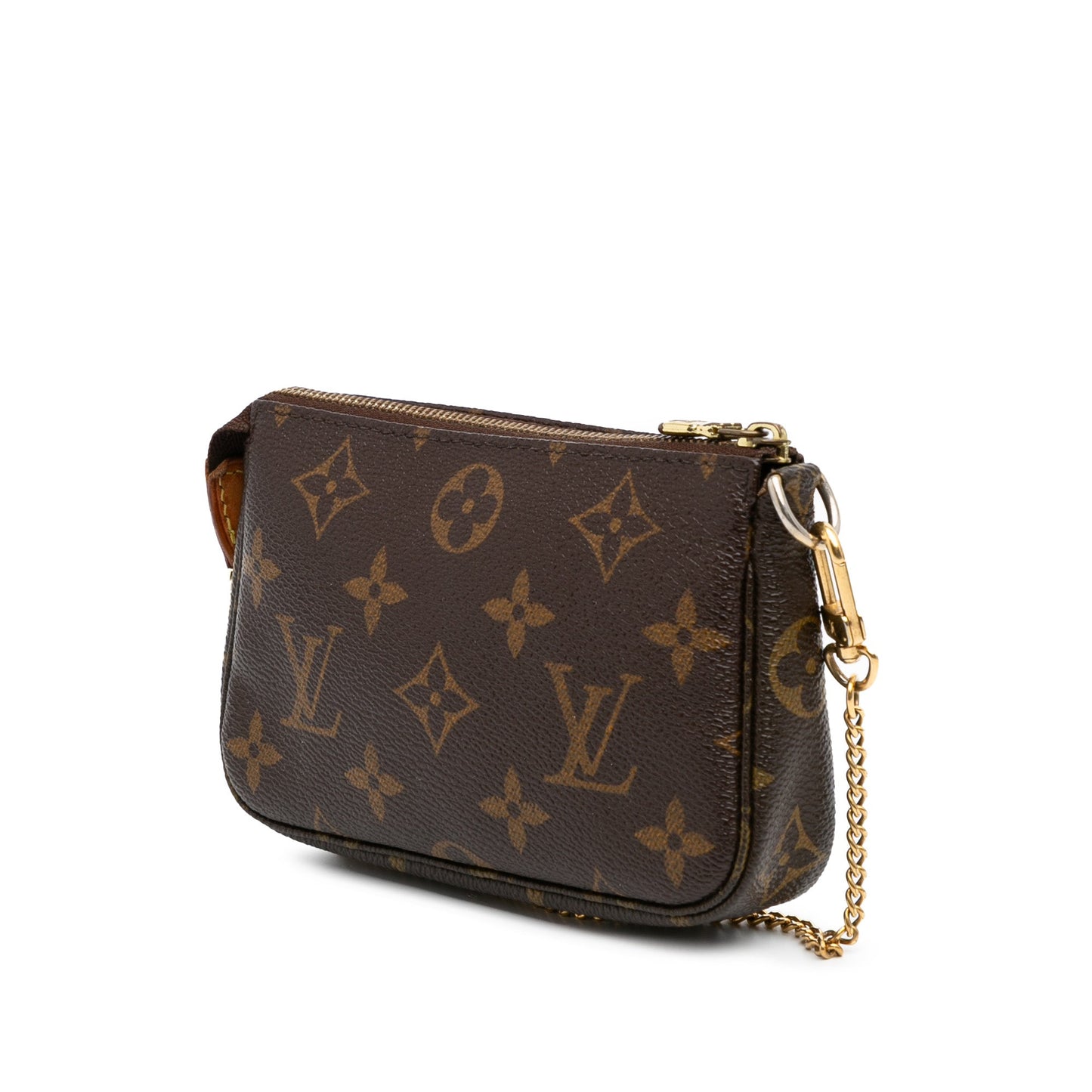 Brown Louis Vuitton Monogram Mini Pochette Accessoires Handbag