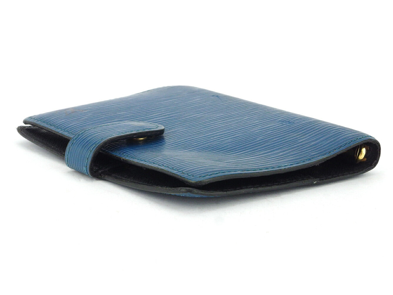 LOUIS VUITTON Notebook cover R20055 Blue gold Agenda PM