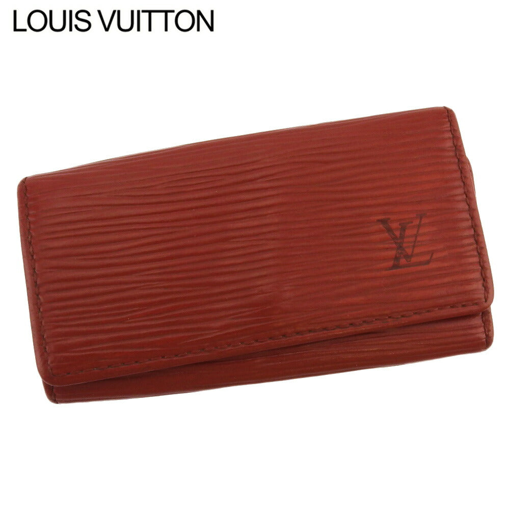 LOUIS VUITTON Key case Key holder  Brown gold Multicles4
