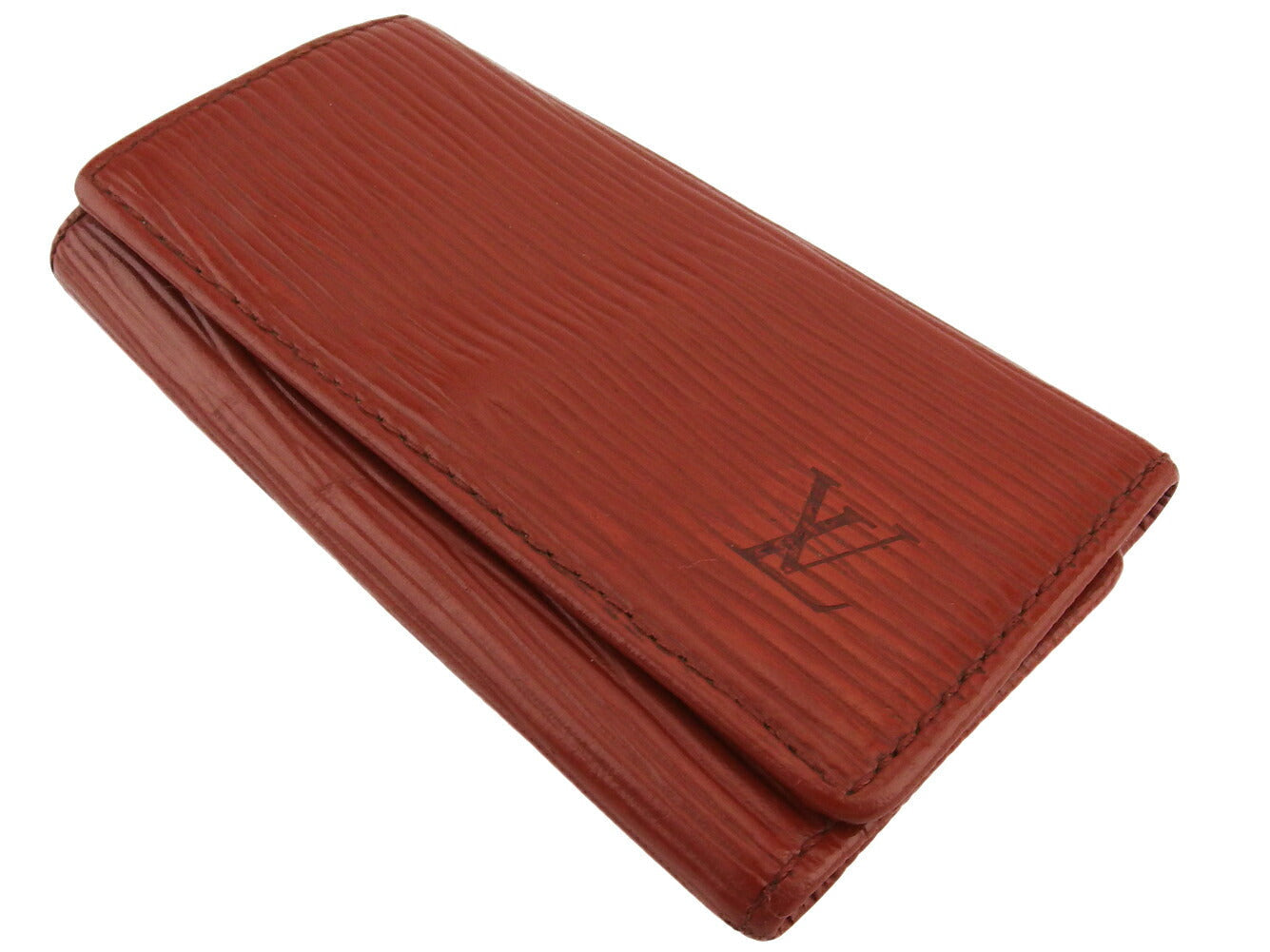 LOUIS VUITTON Key case Key holder  Brown gold Multicles4