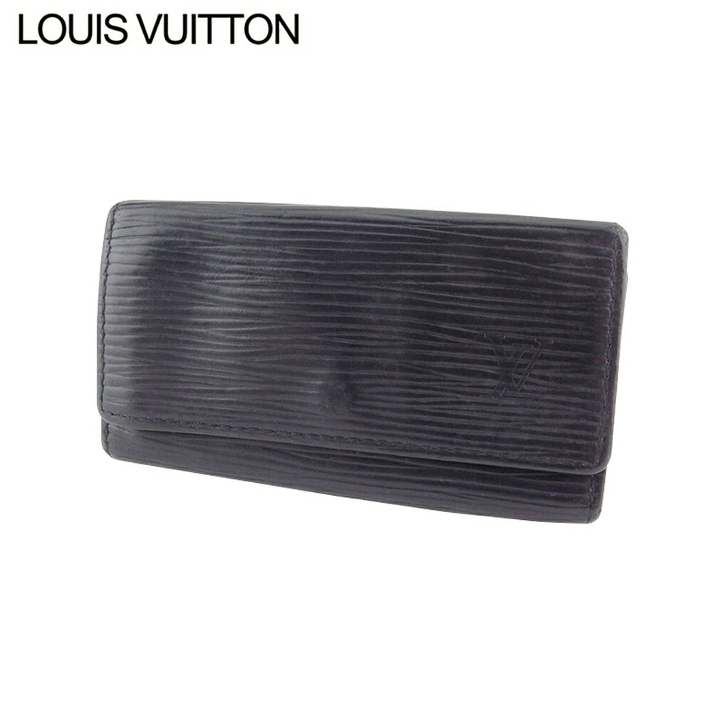 LOUIS VUITTON Key case Key holder  M63822 Black gold Multicles4