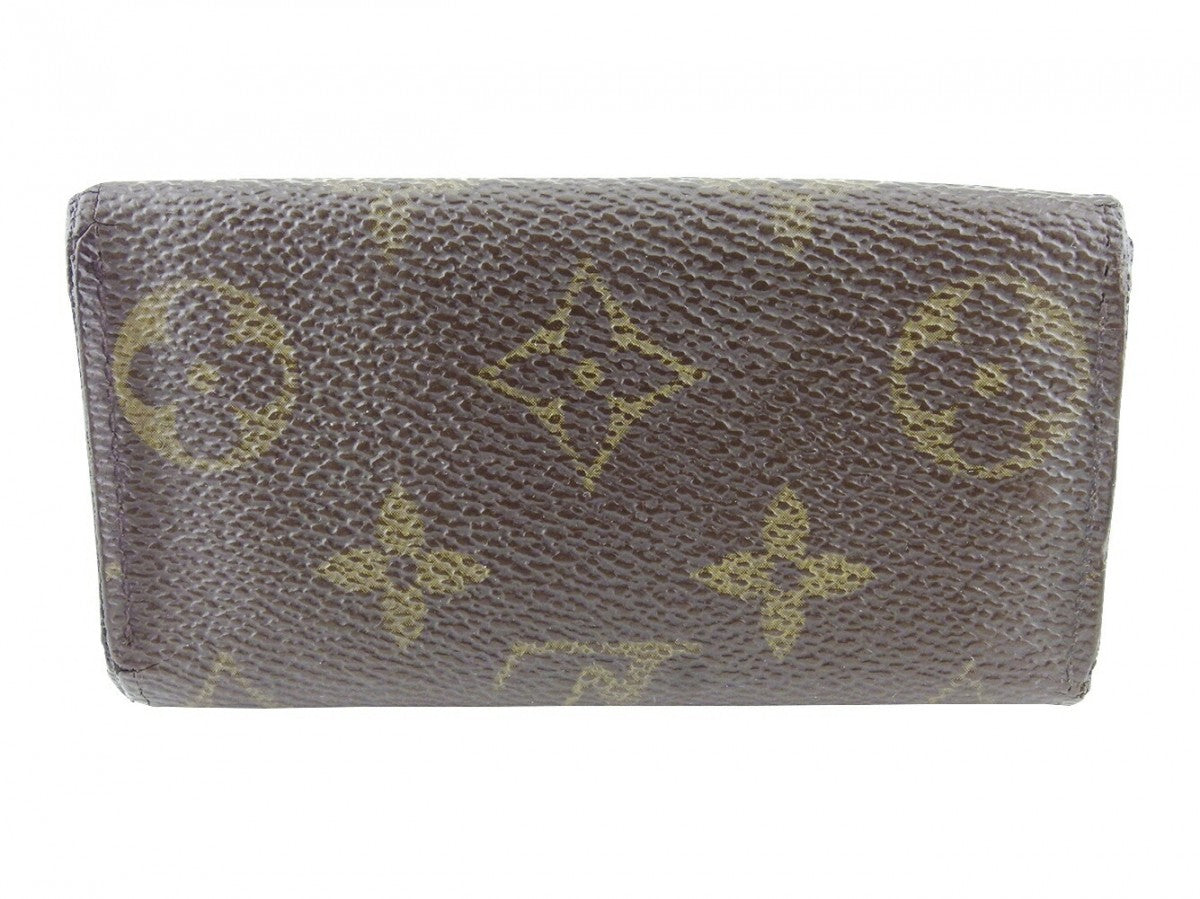 LOUIS VUITTON Key case Key holder  M62631 Brown beige gold Multicles4