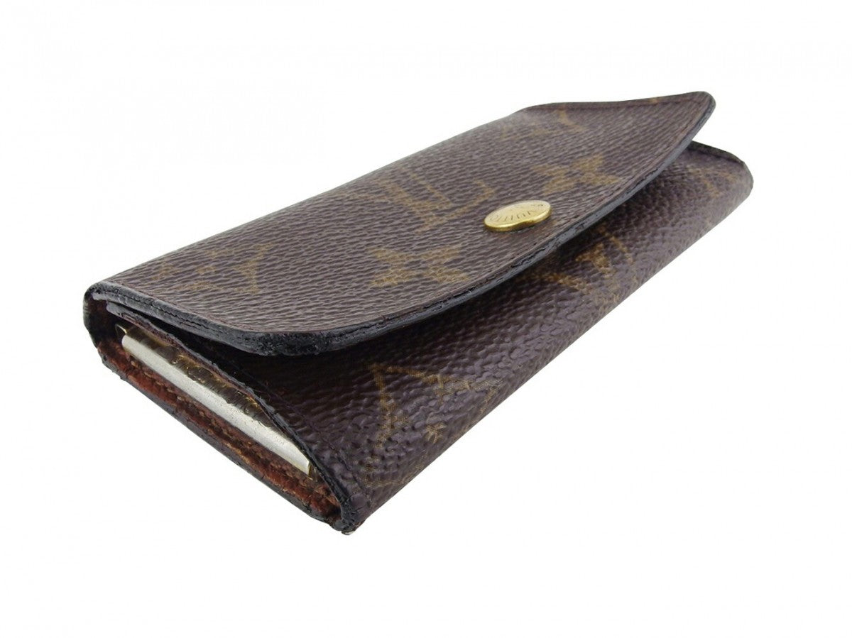 LOUIS VUITTON Key case Key holder  M62631 Brown beige gold Multicles4