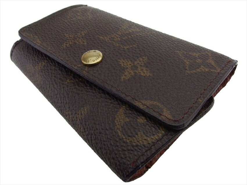 LOUIS VUITTON Key case Key holder  M62630 Brown beige gold Multicles6