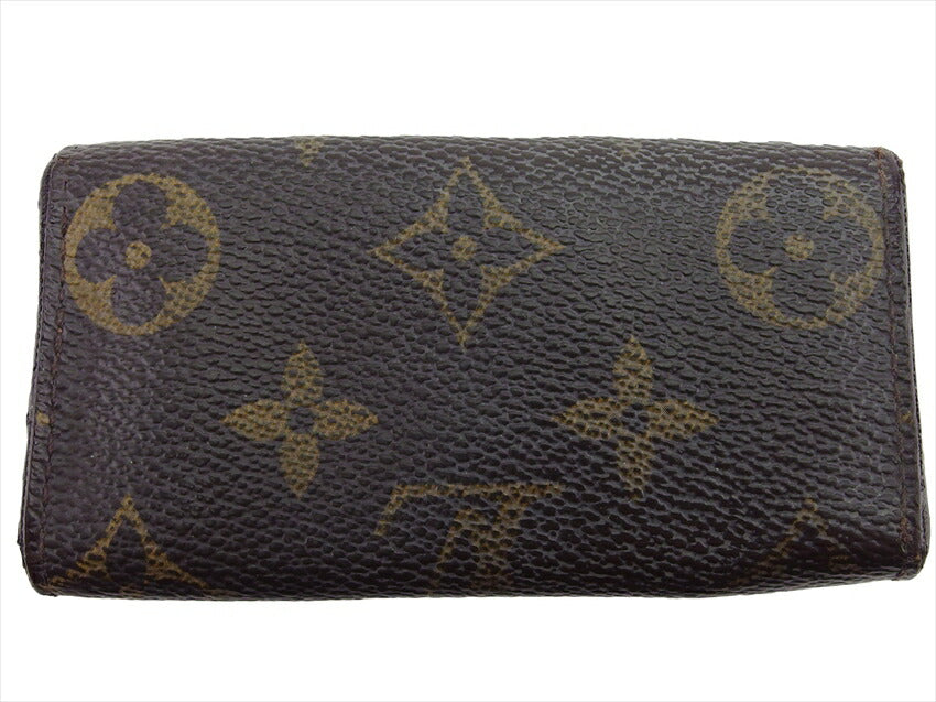 LOUIS VUITTON Key case Key holder  M62631 Brown beige gold Multicles4