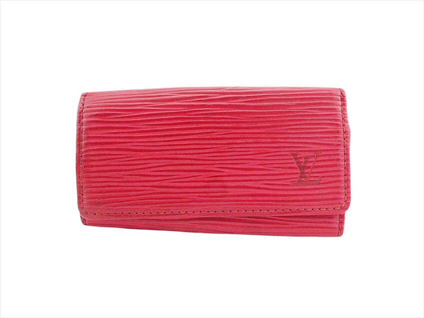 LOUIS VUITTON Key case Key holder  M63827 Red x Gold