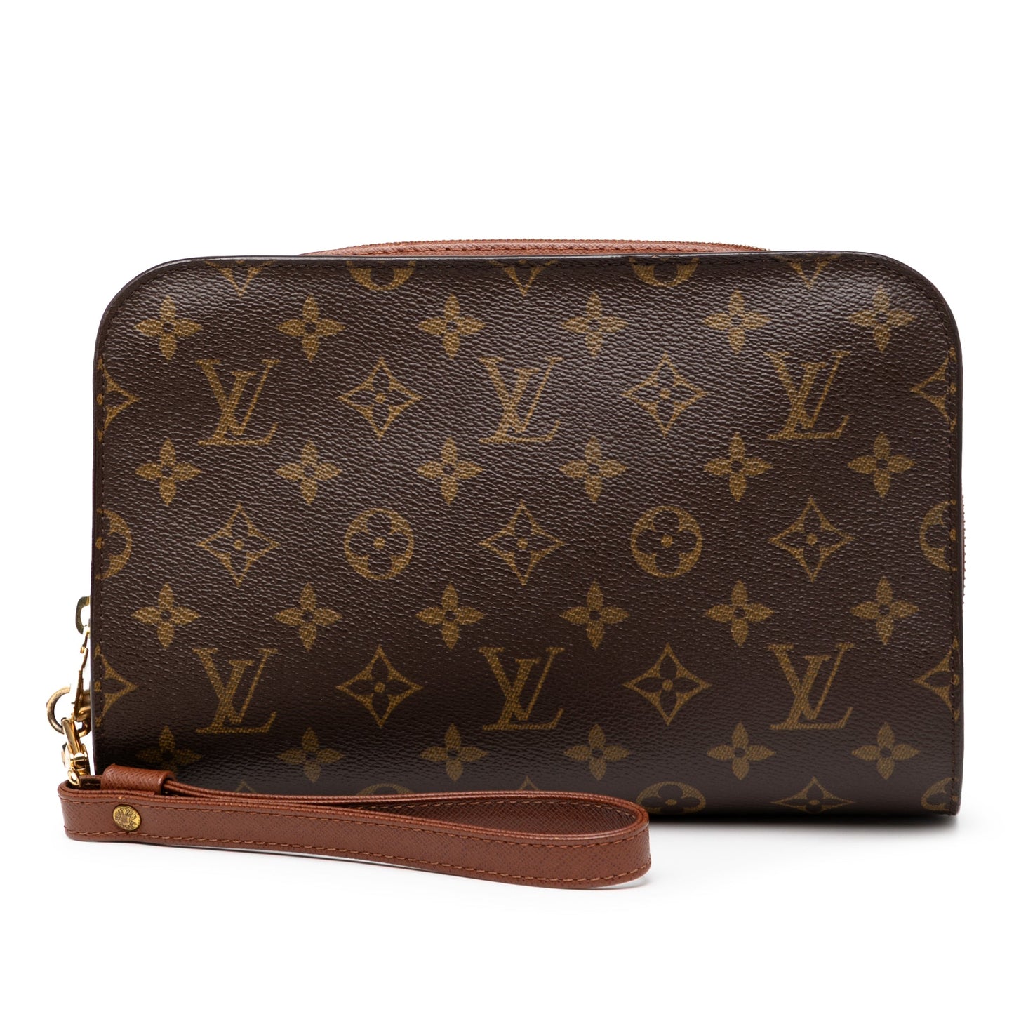 Brown Louis Vuitton Monogram Orsay Clutch Bag