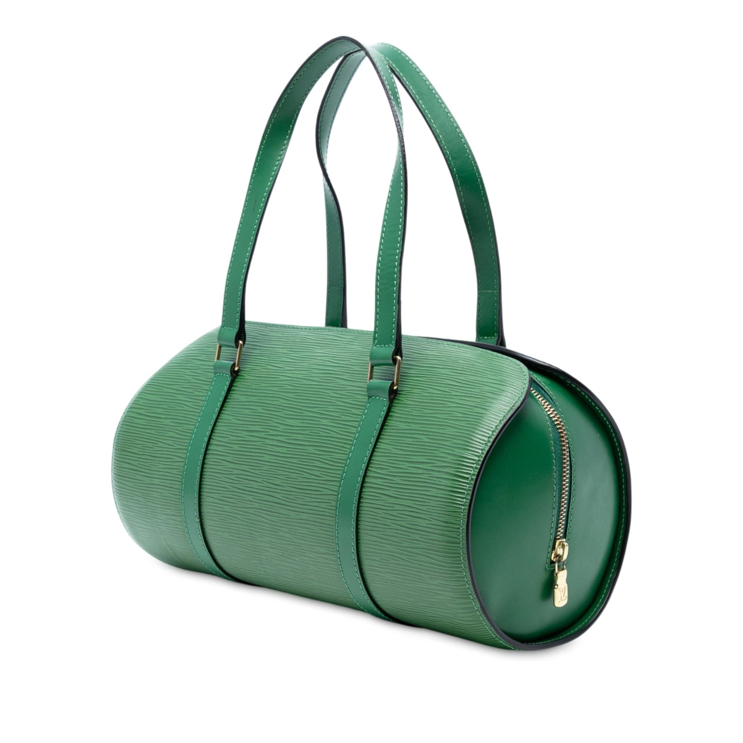 Green Louis Vuitton Epi Soufflot Handbag