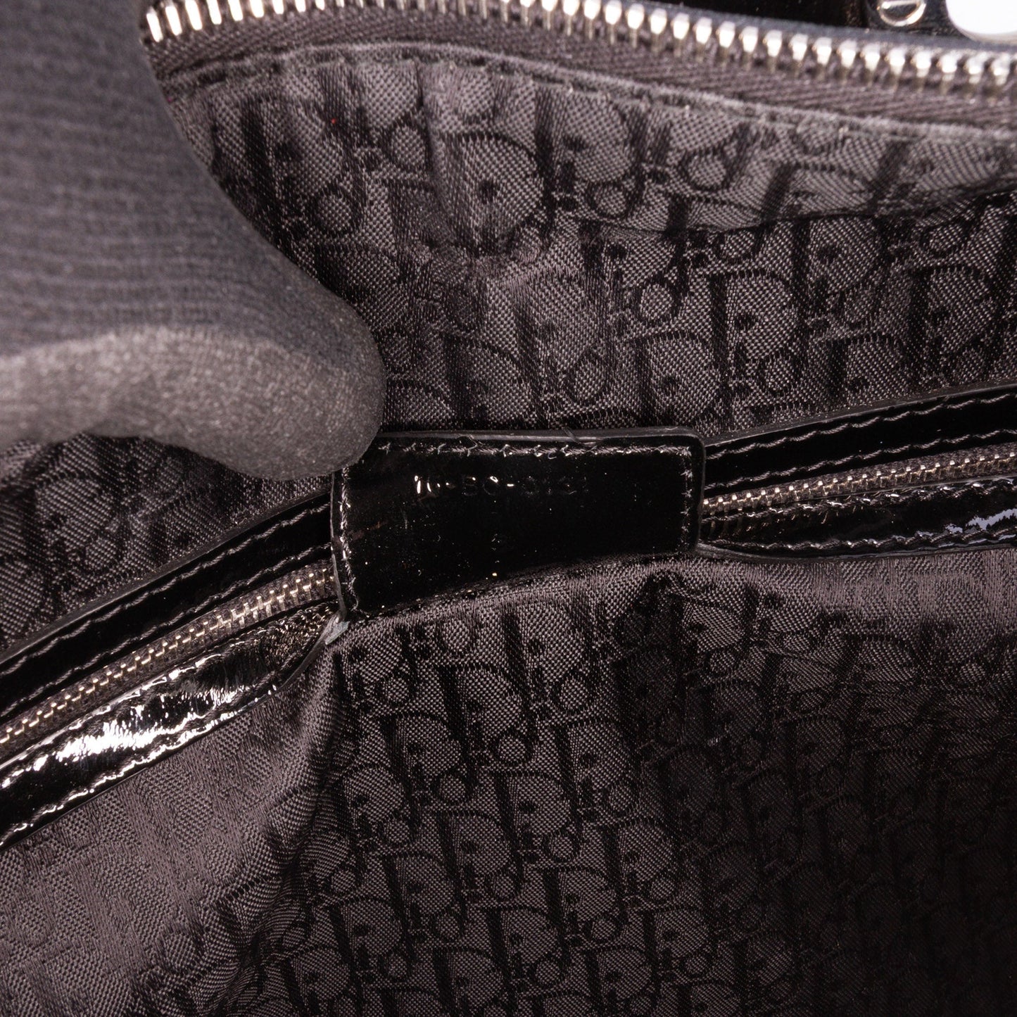 Black Dior Large Patent Cannage Lady Dior Satchel