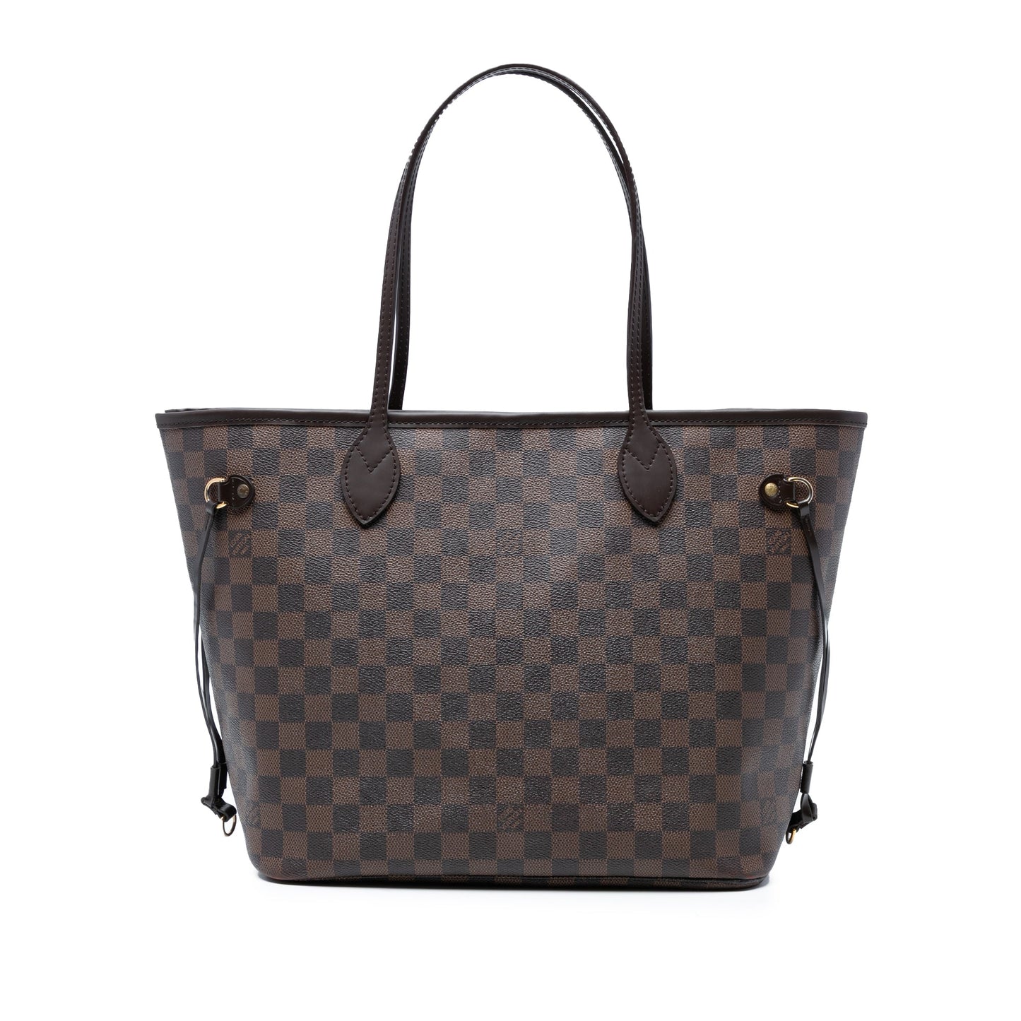 Brown Louis Vuitton Damier Ebene Neverfull MM Tote Bag