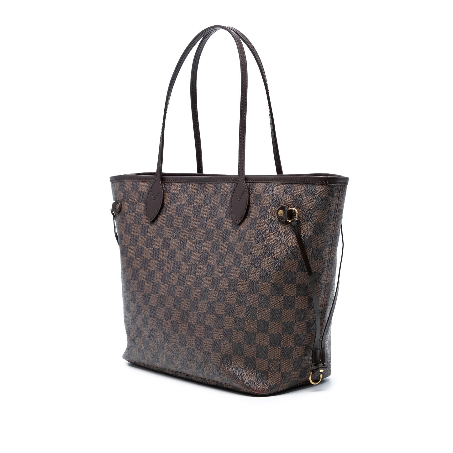 Brown Louis Vuitton Damier Ebene Neverfull MM Tote Bag